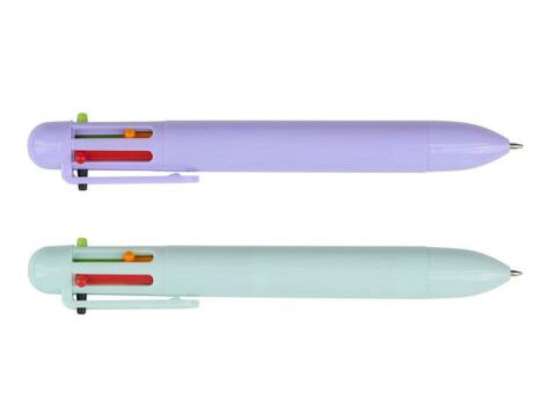 Flerfarget kulepenner 2-pakningssortiment Myk skriving for fargekodede notater