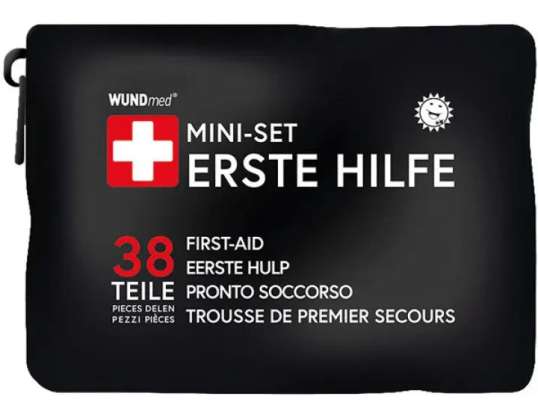 38 piece first aid emergency kit for on the go and at home