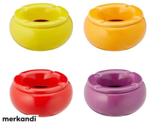 Lot de 4 petits cendriers tempête 11 cm coupe-vent pour usage extérieur
