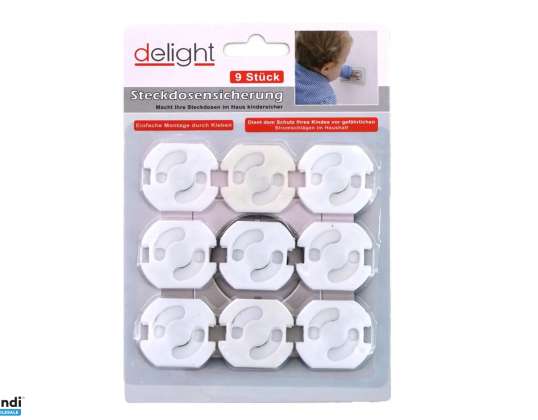 Set of 9 Safety Socket Covers – Protection for Your Home