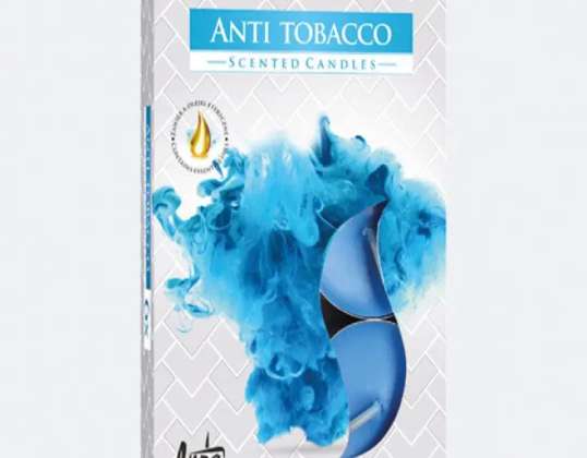 Anti-Tobacco kvapiosios arbatos lemputės 6 vienetai sulankstomoje dėžutėje
