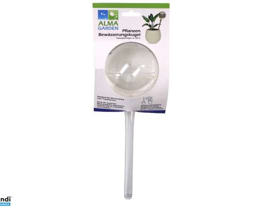 Ayuda de riego automático: bola de cristal transparente de 27 cm para un cuidado óptimo de las plantas