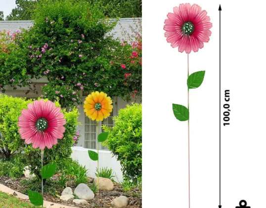 Sada květinových špízů Gerbera Duo Zahradní dekorace výška 100 cm