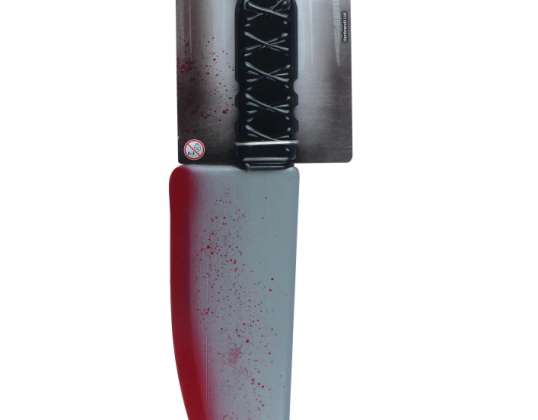 Kruvinas peilis 38cm realistiškas Helovino ginklas
