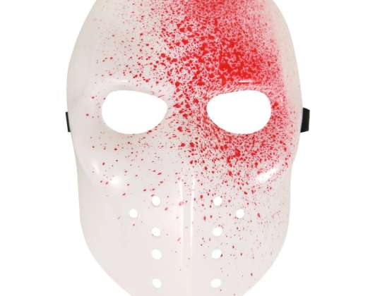 Bloody White Face Mask For Adults Halloween Horror