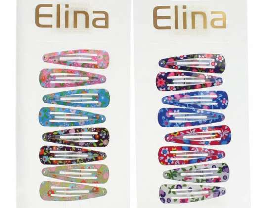 Bunte Blumen Haarspangen  8 Farben  4.5cm   Vielfältiges Accessoire Set