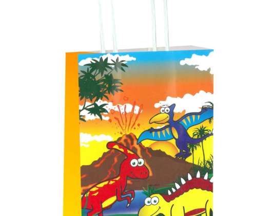 Borsa per il trasporto di dinosauri con manico 14x21x7 cm regalo per bambini