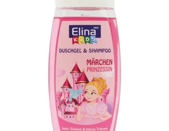 Elina Kids Princess 250 мл Комбінований гель для душу та шампунь
