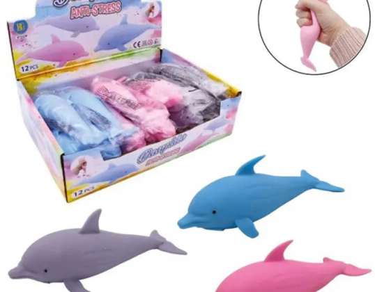 Sproščujoč antistresni delfin 18 cm 3 barve Raznolik prikaz 12