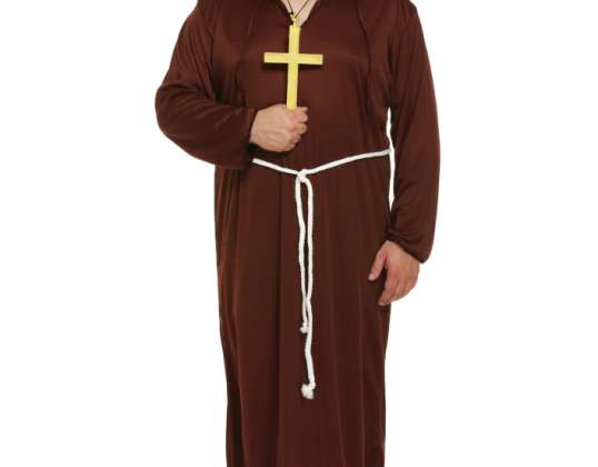 Adult Costume Monk Size XL Authentic Monastery Outfit