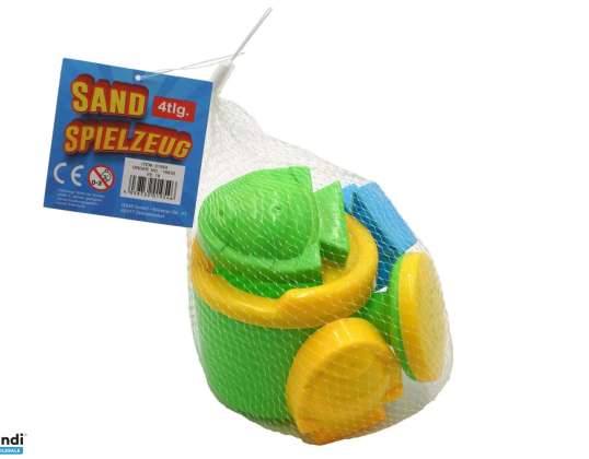 Ensemble de jouets de plage colorés 4 pièces - s'amuser dans le sable pour les enfants