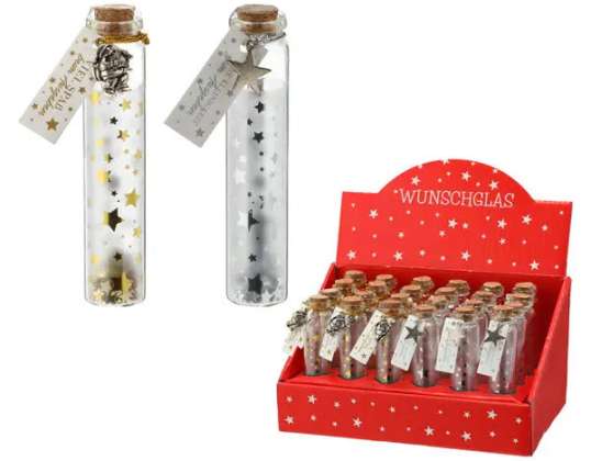 Verres de Noël Lot de 2 décorations de Noël Hauteur env. 11cm