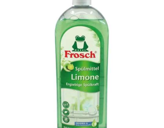 Frosch 750ml Płyn do mycia naczyń Limonka Silne oczyszczanie i naturalnie świeży zapach