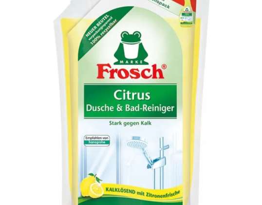 Detergent pentru duș și baie Frosch Citrus NFB 950ml Soluție de curățare ecologică cu miros proaspăt