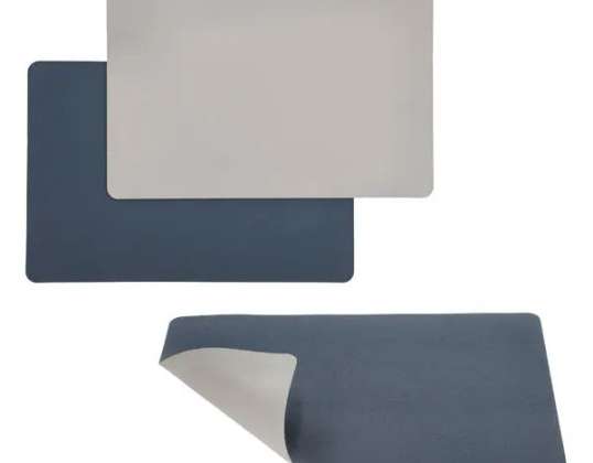 Placemat PVC približno 45x30cm Modra/Siva – moderna namizna podloga | Elegantna PVC dekoracija mize