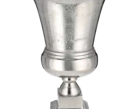 Stor sølv amfora elegant dekorativ vase høyde ca. 43cm