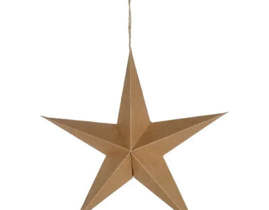 Large Simple Paper Star Nature Design 40cm Diameter