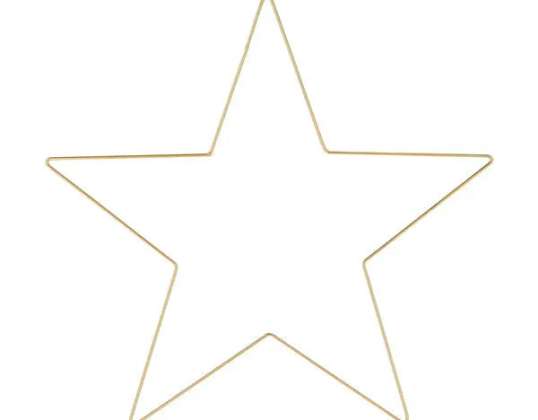 Nagy csillag lógáshoz DIY arany dekoráció kb. 57cm átmérő Elegáns otthonra és rendezvényekre