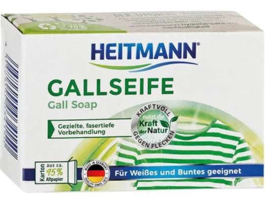 HEITMANN Gall Soap 100g Natural Stain Remover in Folding Box – Environmentally Friendly
