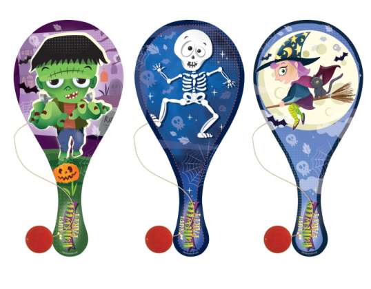 Halloween bat with ball wood 22 cm 3 different designs