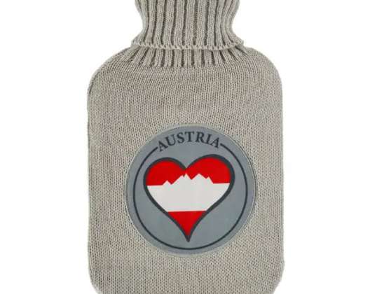 Hochwertige Wärmflasche Austria  1500 ml   Langlebig  Zuverlässig und Komfortabel