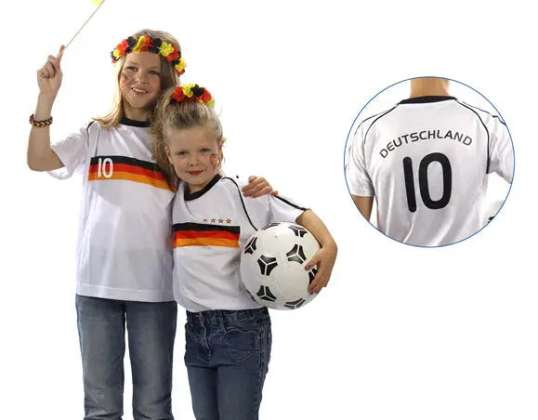 Maglia da calcio per bambini della Germania con il numero desiderato – pronta per giocare