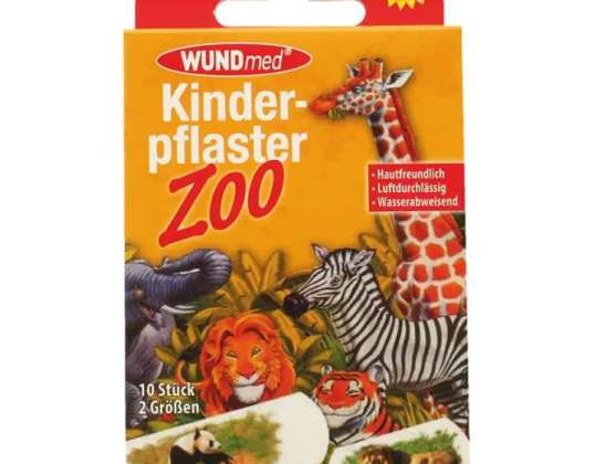 Kinder Pflaster mit Zoo Motiven  10 Stück in zwei Größen