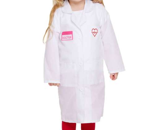Cappotto del medico del costume del bambino per le ragazze 3 anni del travestimento del medico del bambino