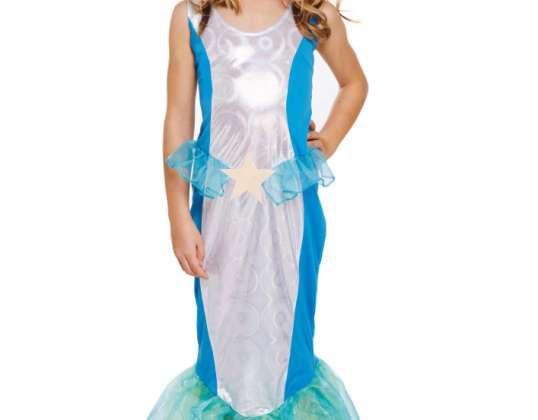 Dětský kostým mořská panna dívka pohádkový outfit velikost 4 6 let