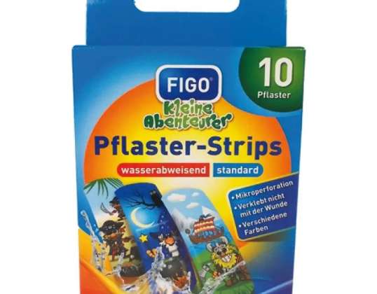 Klebeverbände für Kinder &#039;Kleine Abenteurer&#039;  10 bunte Pflasterstreifen