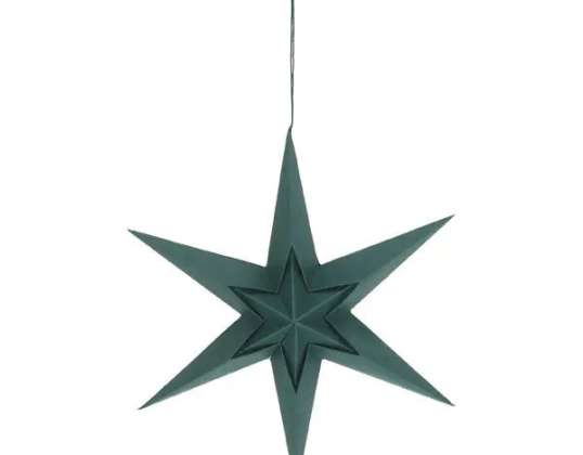 Väike eksklusiivne Green Paper Star Deluxe disain, 20 cm läbimõõt