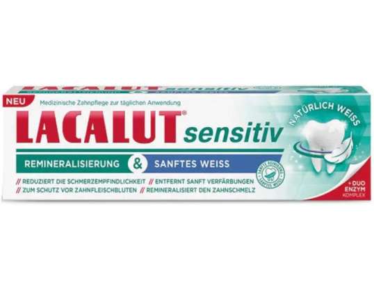 Lacalut Active 75ml Sensitive Toothpaste Gentle Care Formula