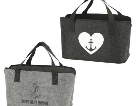 Bolsas de almacenamiento de fieltro náutico Juego de 4 organizadores náuticos