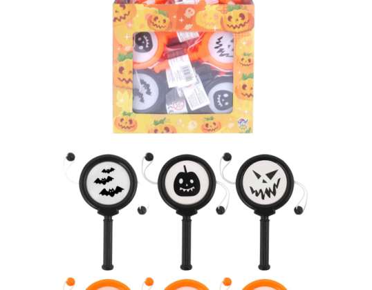 Mini Halloween Trommel 10 cm – 2 Farben  3 Designs  Partyspielzeug