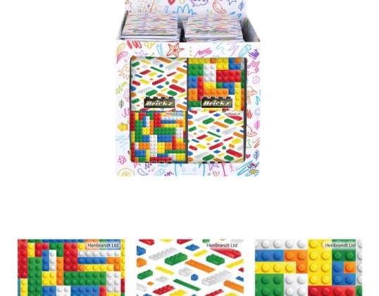Мини бележник Brickz 7x6 см джобен дневник с 10 страници