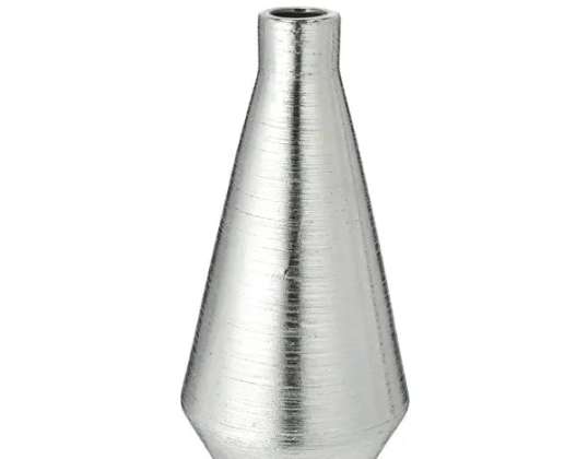 Moderne Vase in Mattsilber  Höhe ca. 28cm   Elegantes Wohnaccessoire
