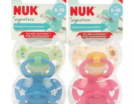 NUK Signature Pacifier Size 2 6 18 Months Double Pack