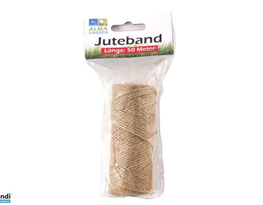 Natural jute ribbon 50 meters – versatile and environmentally friendly
