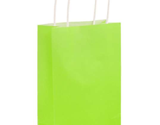 Neongrüne Tasche mit Henkeln  14x21x7 cm  stylisch &amp; praktisch
