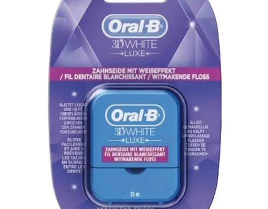 Oral B 3D White Mint Zahnseide 25m   Frischer Atem &amp; Zahnaufhellung