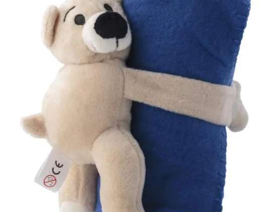 Owen Plush Bear com cobertor de lã: Brinquedo fofinho &amp; Dispensador de calor