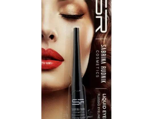 Eyeliner noir précis 4 ml sur une carte blister emballée