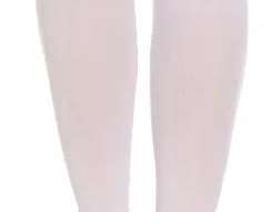 Calzini bianchi premium da donna - Calzini al ginocchio comfort di alta qualità