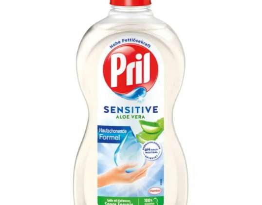 Pril Sensitive Aloe Vera Dishwashing Liquid 450ml: Απαλός Καθαρισμός &amp; Προστασία του Δέρματος