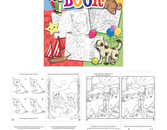 Pusselbok Fun Format 10 5x14 5 cm 16 sidor Underhållande pusselbok för barn
