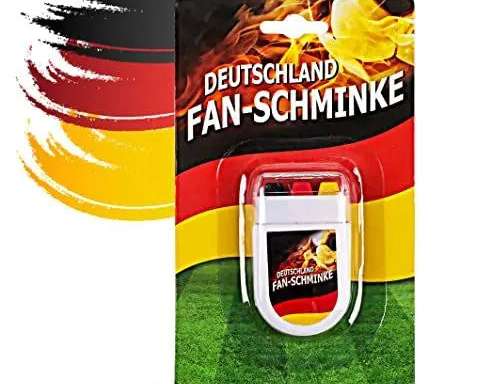 Schminkstift Fan Deutschland schwarz  rot  gelb  Gold  als Deko  Dekoration  Partydeko für Fußball  Fußball Europameisterschaft WM
