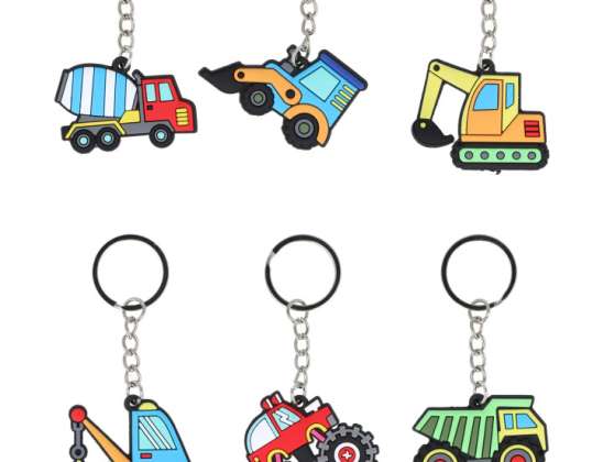 Sæt med mini entreprenørkøretøjer 5 cm 6 forskellige modeller legetøj & læringshjælp