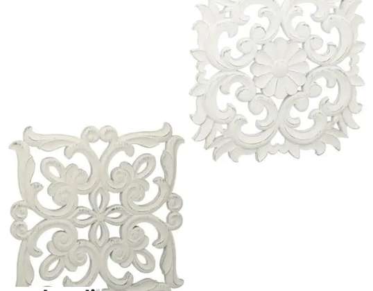Wanddeko Ornament  2er Set  ca. 40x40cm   Stilvoll und auffällig