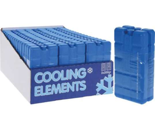 Reusable cooling elements double pack 2x200g in retail packaging