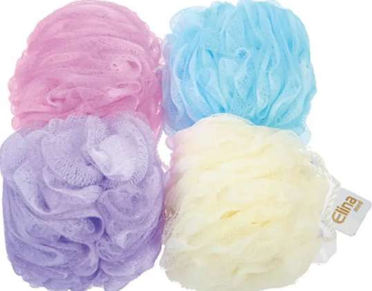 XL Douchesponzen 100g in 4 verschillende kleuren